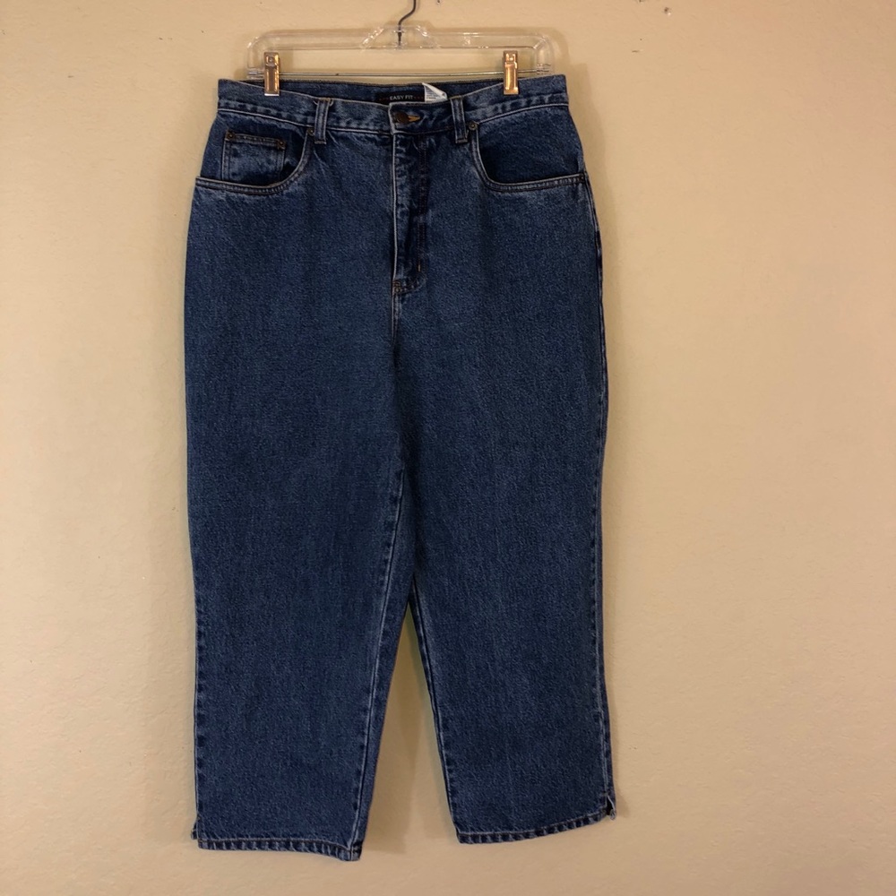 Vintage 90s Bill Blass Mom Jeans Dark Blue 12